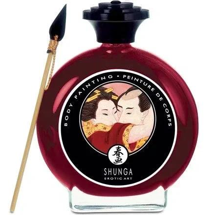 SHUNGA - STRAWBERRY AND CAVA BODY PAINTING - intimoo