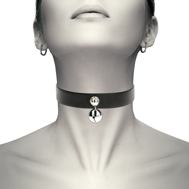 COQUETTE CHIC DESIRE - VEGAN LEATHER NECKLACE WOMAN RATTLE ACCESSORY - Image 2