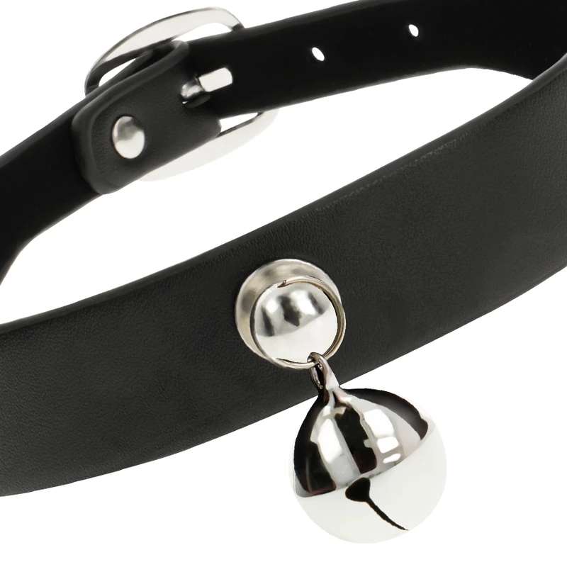 COQUETTE CHIC DESIRE - VEGAN LEATHER NECKLACE WOMAN RATTLE ACCESSORY - Image 4