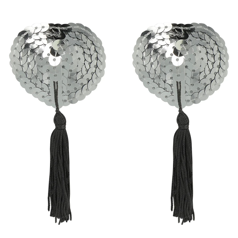 COQUETTE CHIC DESIRE - NIPPLE COVERS SILVER - Image 3