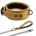 FETISH SUBMISSIVE ORIGEN - NEOPRENE LINED NECKLACE WITH CHAIN - intimoo