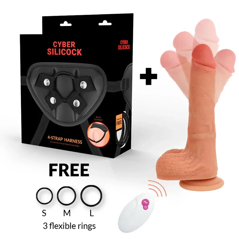 CYBER SILICOCK - STRAP-ON MR RICK REMOTE CONTROL - intimoo