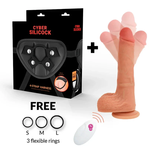 CYBER SILICOCK - STRAP-ON MR RICK REMOTE CONTROL - intimoo