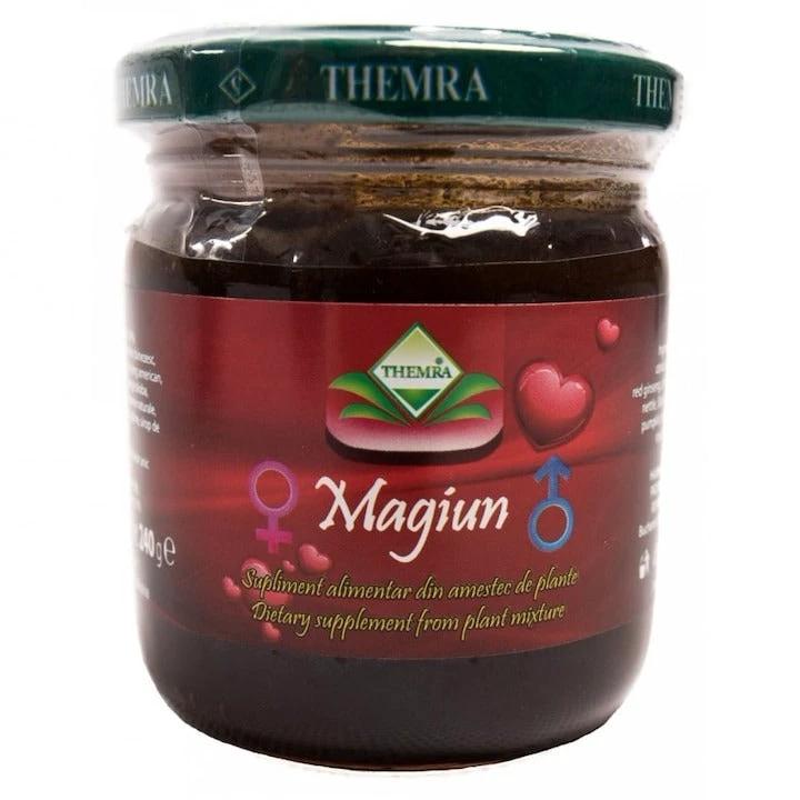 THEMRA Macun Afrodisiac 240g energy gel in a dark red label glass jar